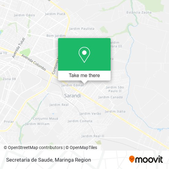 Secretaria de Saude map