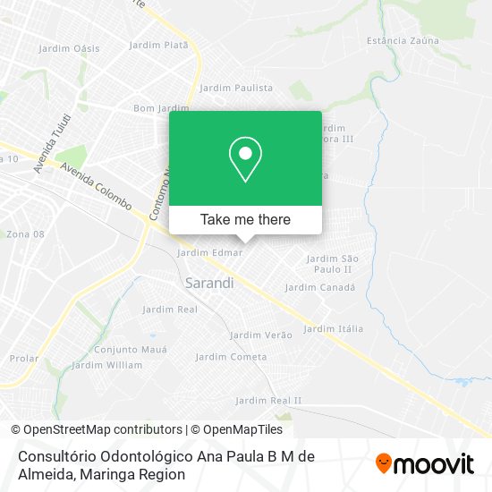 Consultório Odontológico Ana Paula B M de Almeida map
