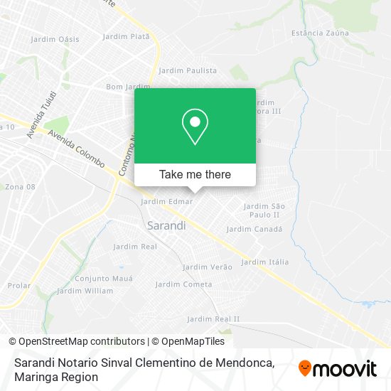 Sarandi Notario Sinval Clementino de Mendonca map