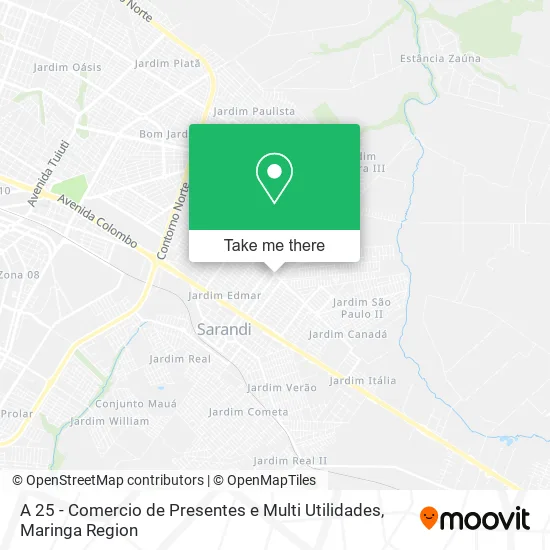 A 25 - Comercio de Presentes e Multi Utilidades map