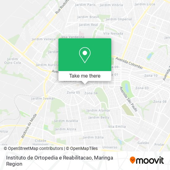 Instituto de Ortopedia e Reabilitacao map