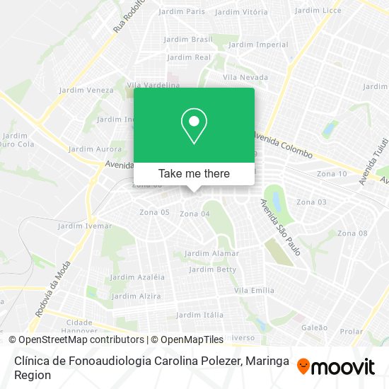 Clínica de Fonoaudiologia Carolina Polezer map