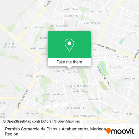 Perpiso Comercio de Pisos e Acabamentos map
