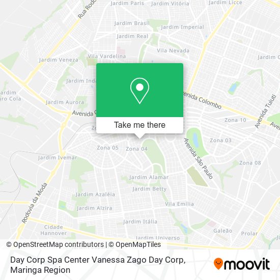 Mapa Day Corp Spa Center Vanessa Zago Day Corp