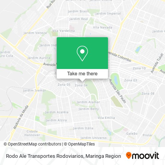 Rodo Ale Transportes Rodoviarios map