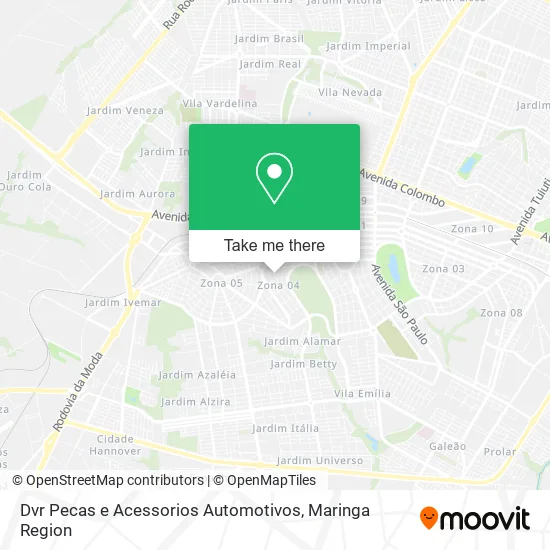 Dvr Pecas e Acessorios Automotivos map