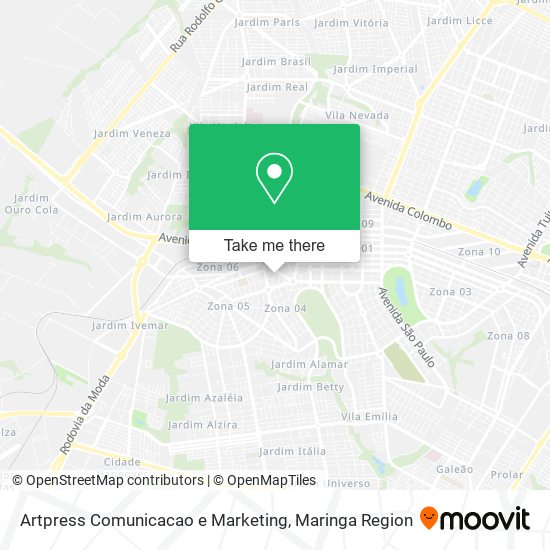 Mapa Artpress Comunicacao e Marketing