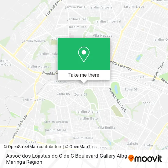 Assoc dos Lojistas do C de C Boulevard Gallery Albg map