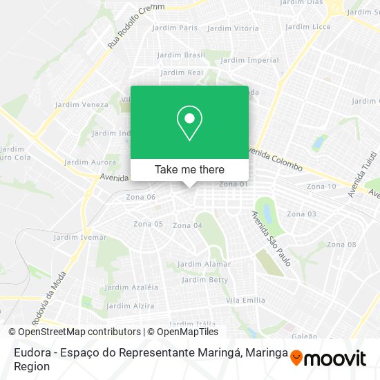 Eudora - Espaço do Representante Maringá map