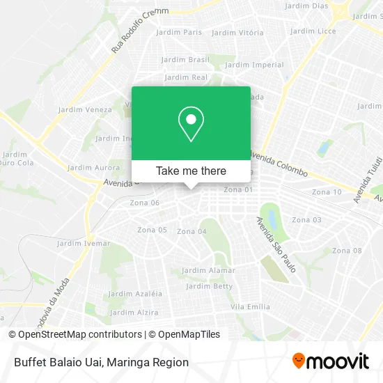 Buffet Balaio Uai map