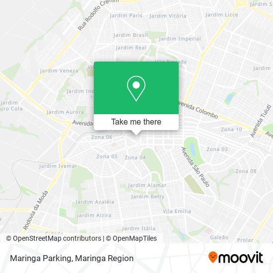 Mapa Maringa Parking