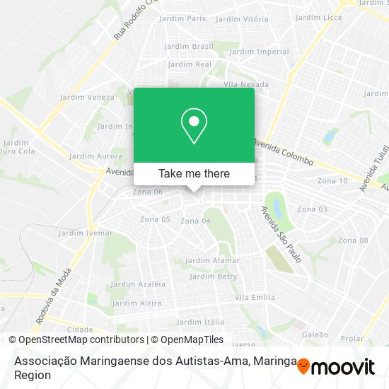 Mapa Associação Maringaense dos Autistas-Ama