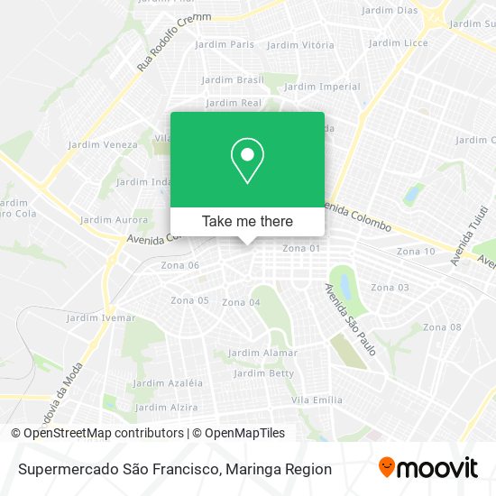 Mapa Supermercado São Francisco