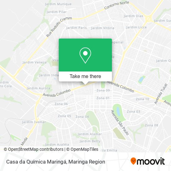 Casa da Química Maringá map