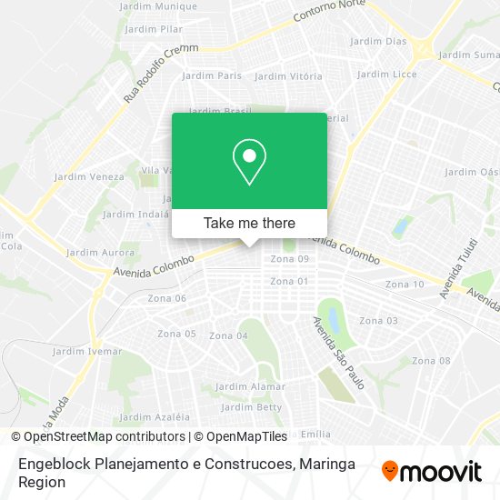 Mapa Engeblock Planejamento e Construcoes