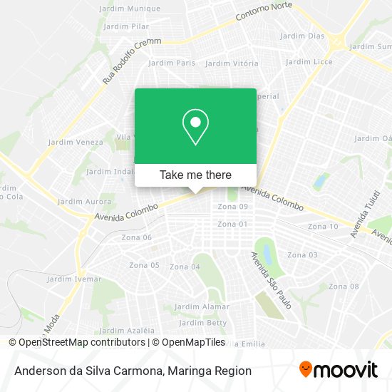 Anderson da Silva Carmona map