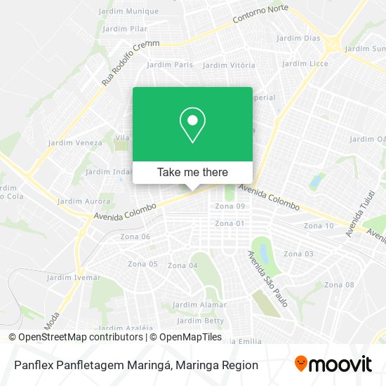 Panflex Panfletagem Maringá map