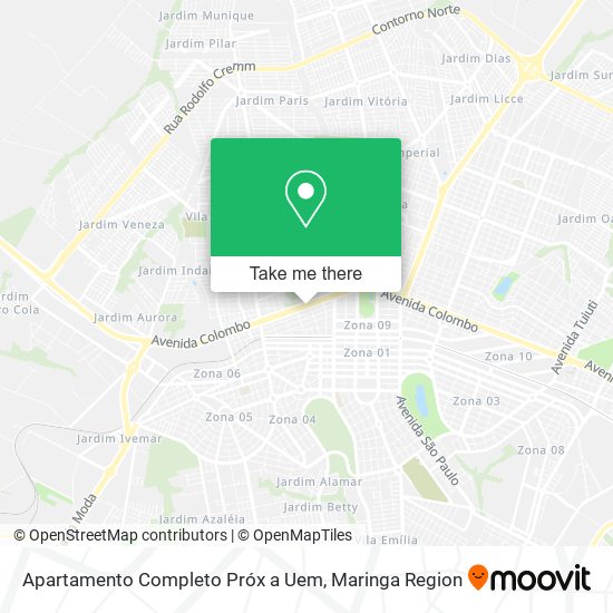 Mapa Apartamento Completo Próx a Uem