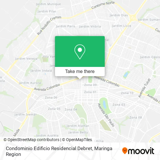 Condominio Edificio Residencial Debret map