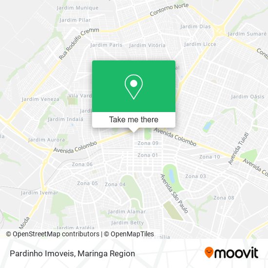 Pardinho Imoveis map