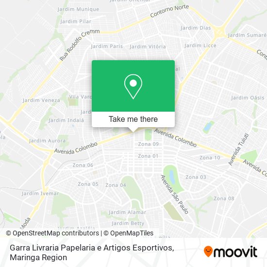 Garra Livraria Papelaria e Artigos Esportivos map