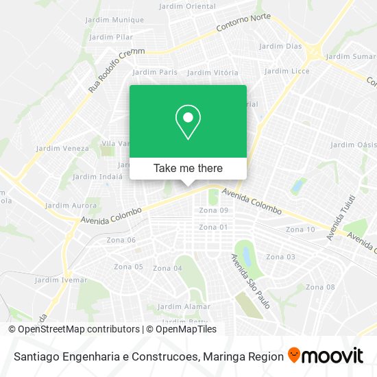 Santiago Engenharia e Construcoes map