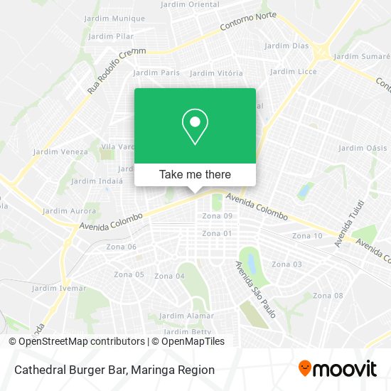 Mapa Cathedral Burger Bar