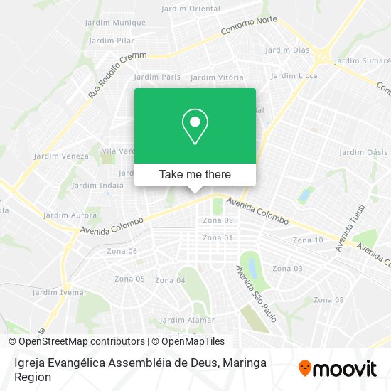 Mapa Igreja Evangélica Assembléia de Deus