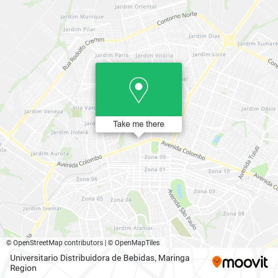 Universitario Distribuidora de Bebidas map
