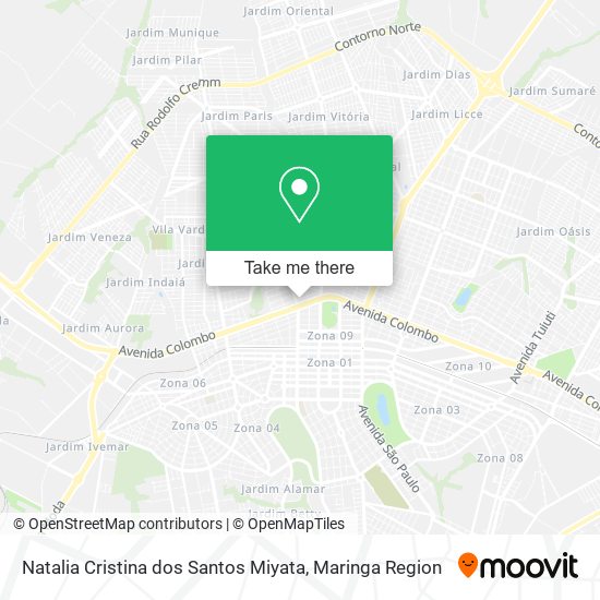 Mapa Natalia Cristina dos Santos Miyata