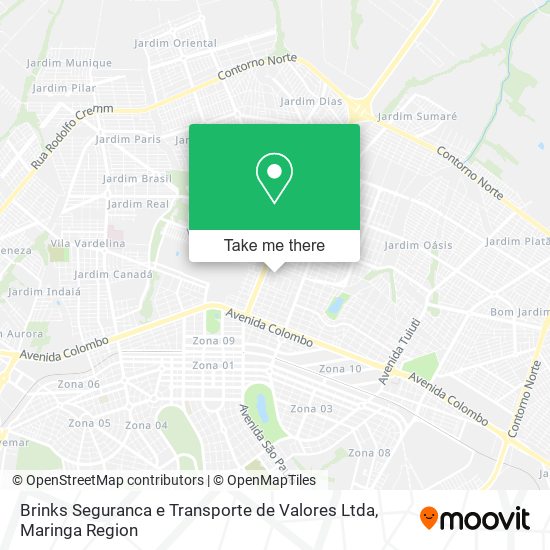 Mapa Brinks Seguranca e Transporte de Valores Ltda