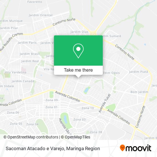 Sacoman Atacado e Varejo map
