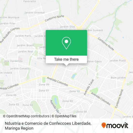 Ndustria e Comercio de Confeccoes Liberdade map
