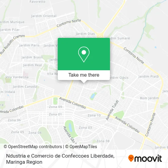 Ndustria e Comercio de Confeccoes Liberdade map