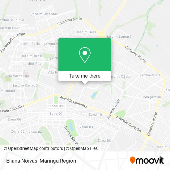 Mapa Eliana Noivas