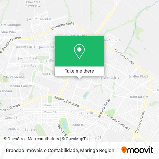 Mapa Brandao Imoveis e Contabilidade