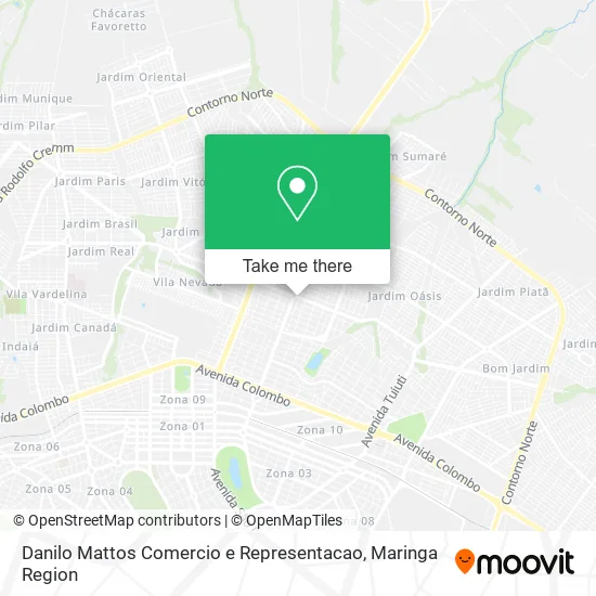 Danilo Mattos Comercio e Representacao map