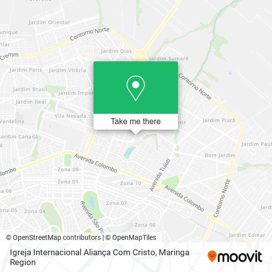 Mapa Igreja Internacional Aliança Com Cristo