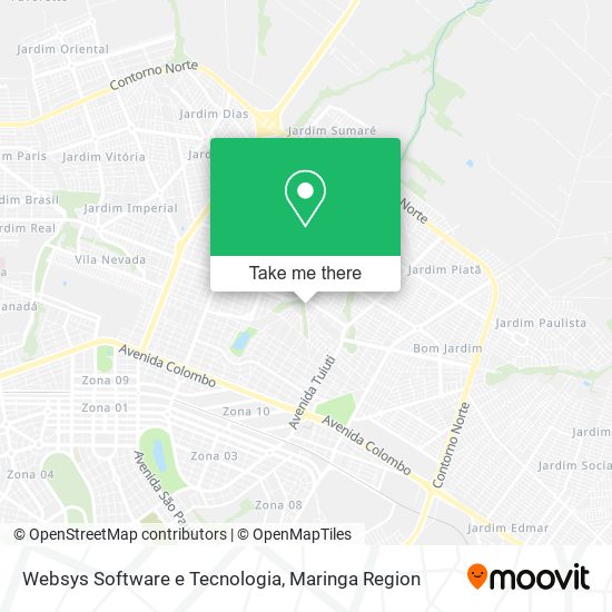 Mapa Websys Software e Tecnologia