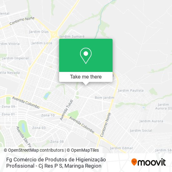 Mapa Fg Comércio de Produtos de Higienização Profissional - Cj Res P S