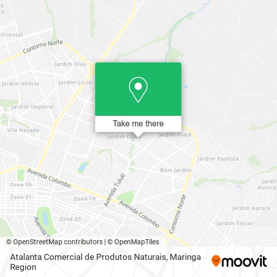 Atalanta Comercial de Produtos Naturais map