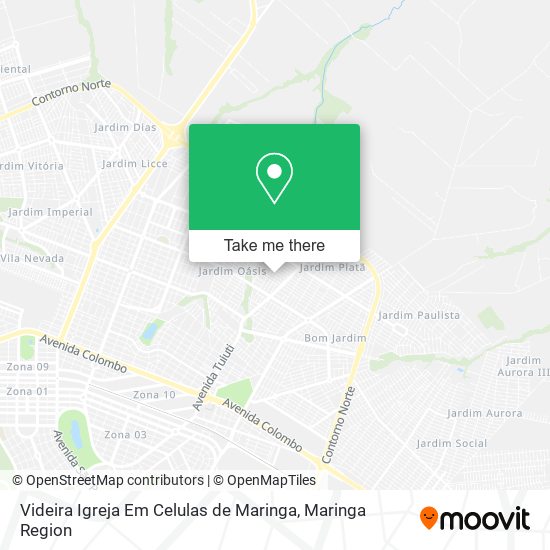Videira Igreja Em Celulas de Maringa map