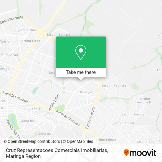 Mapa Cruz Representacoes Comerciais Imobiliarias