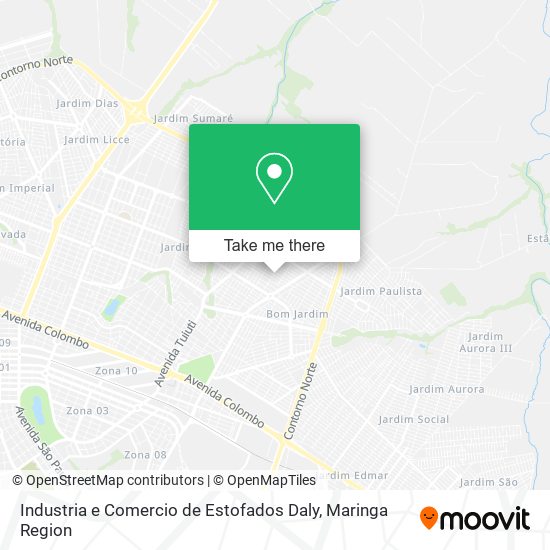 Mapa Industria e Comercio de Estofados Daly