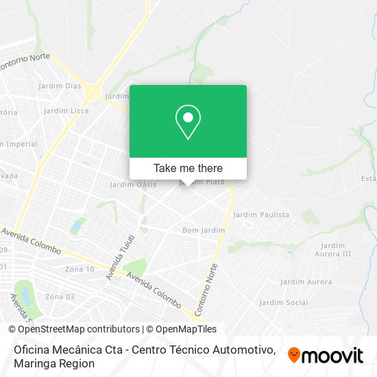 Mapa Oficina Mecânica Cta - Centro Técnico Automotivo