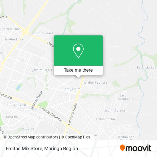 Mapa Freitas Mix Store