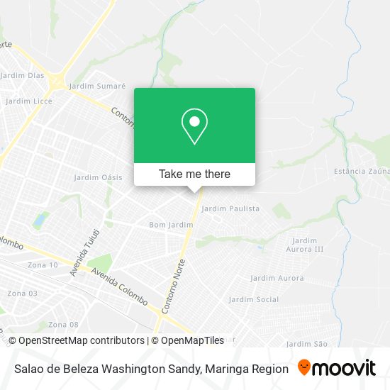 Mapa Salao de Beleza Washington Sandy