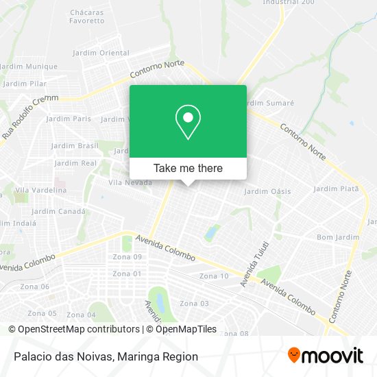 Mapa Palacio das Noivas