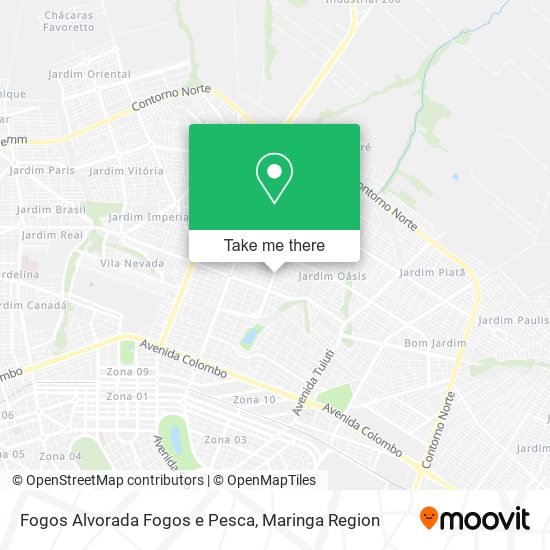 Fogos Alvorada Fogos e Pesca map