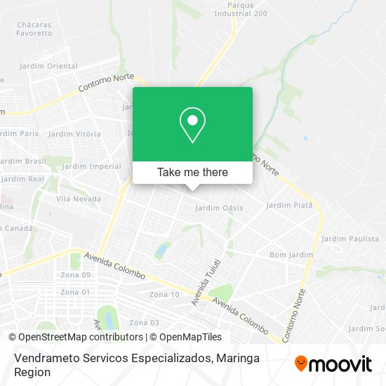 Mapa Vendrameto Servicos Especializados